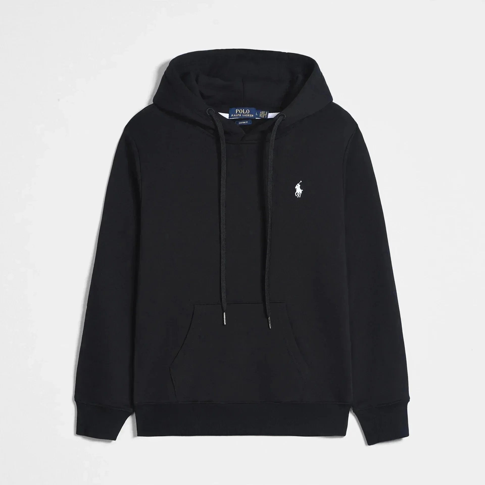 Polo Ralph Lauren Black Hoodie with Pony Logo