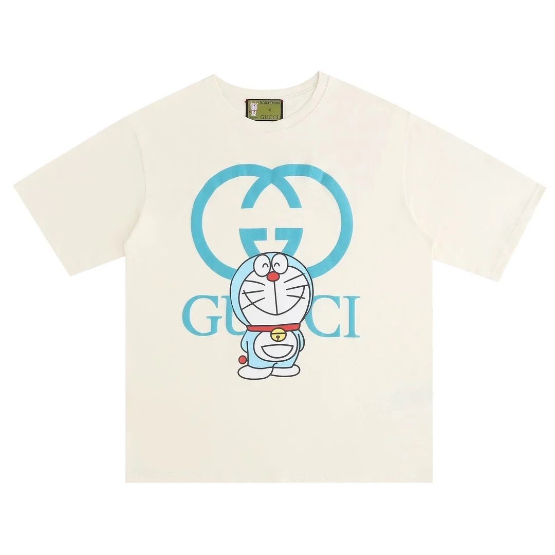 Doraemon x Gucci联名T恤 White Cotton Tee