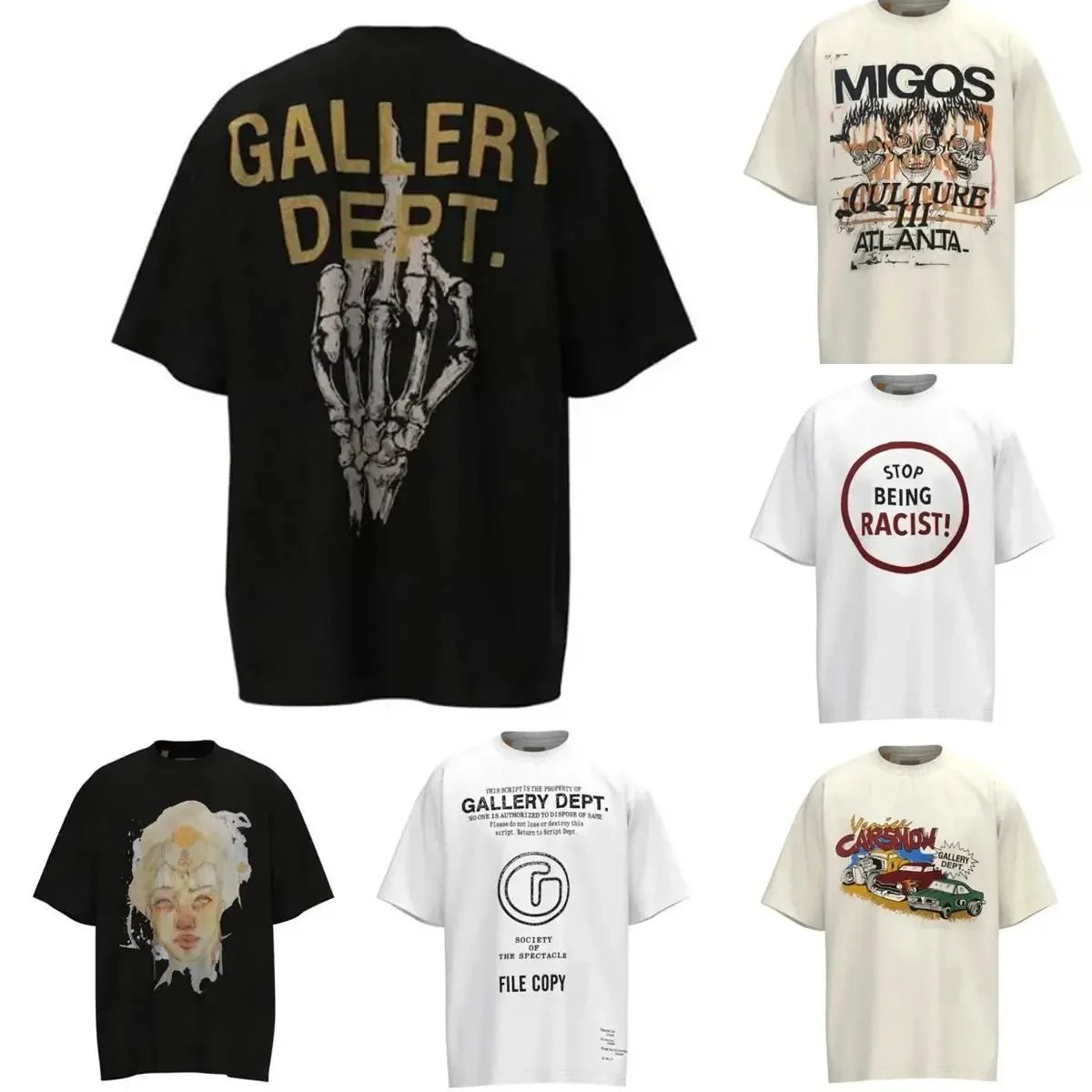 Gallery Dept T-Shirts Streetwear Fashion Graphic Tees