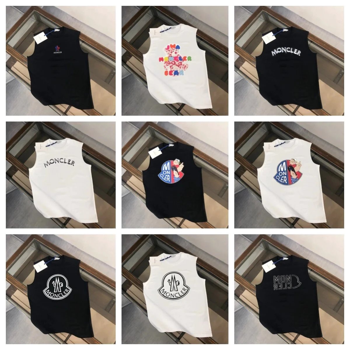 Moncler Sleeveless Tank Tops for Men and Women