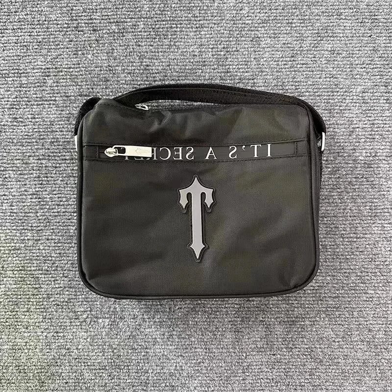 It's A Secret Black Logo Crossbody Bag