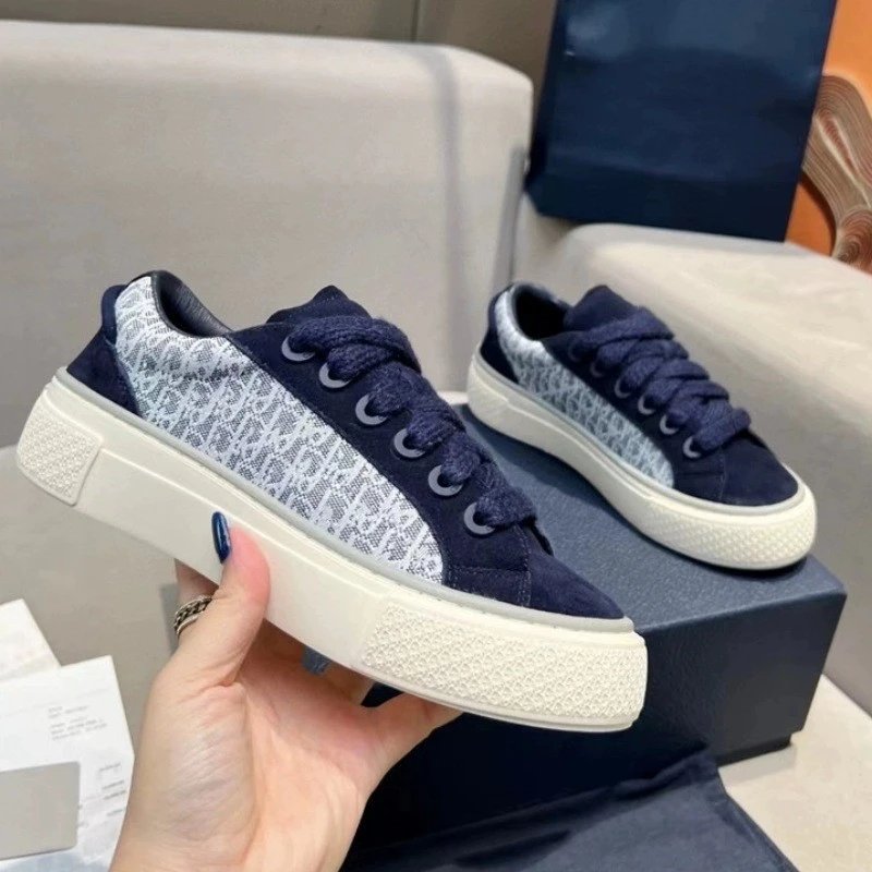 Dior Oblique Print Low Top Sneakers for Women