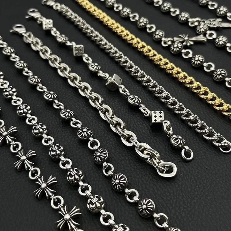 Stylish Silver and Gold Chain Necklaces for Men and Women