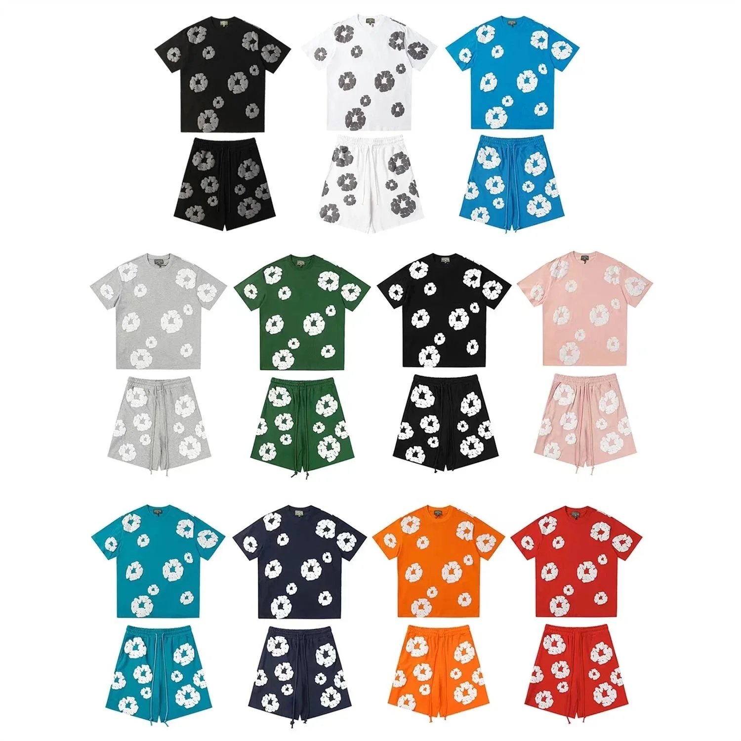 Kith Floral Print T-Shirt and Shorts Set for Men