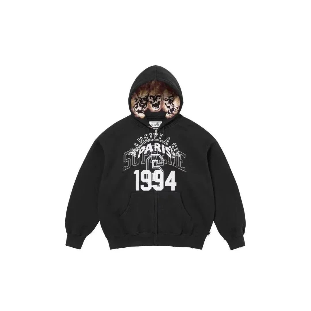 Supreme x Margiela Paris 1994 Hoodie Black