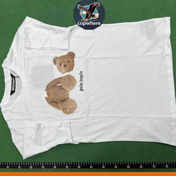 Palm Angels Bear Print White T-Shirt