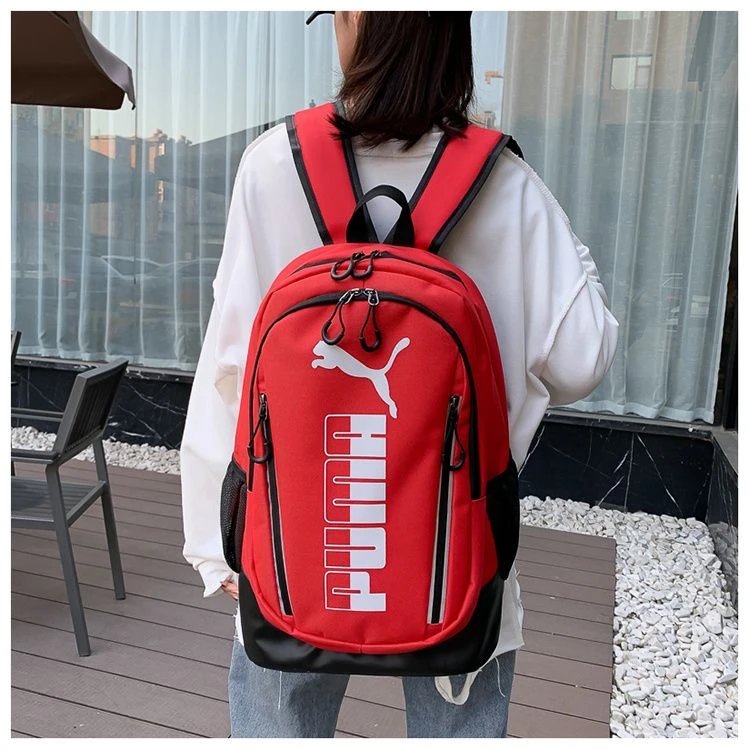 PUMA Red Backpack for Men and Women Sport School Bag