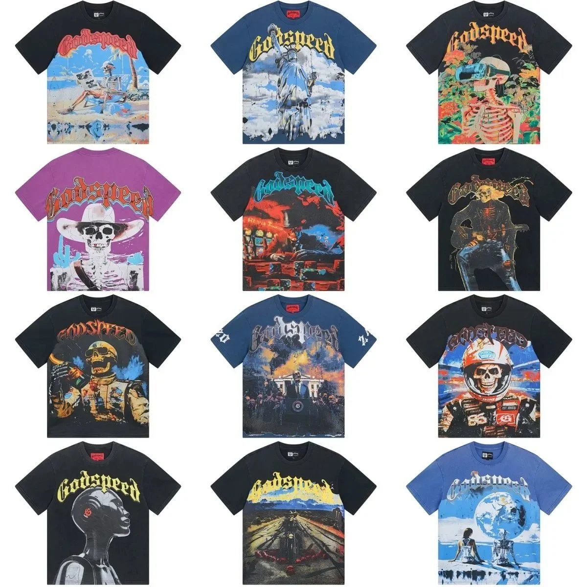 Godspeed T-Shirts Collection - Unique Artistic Designs for Men and Women