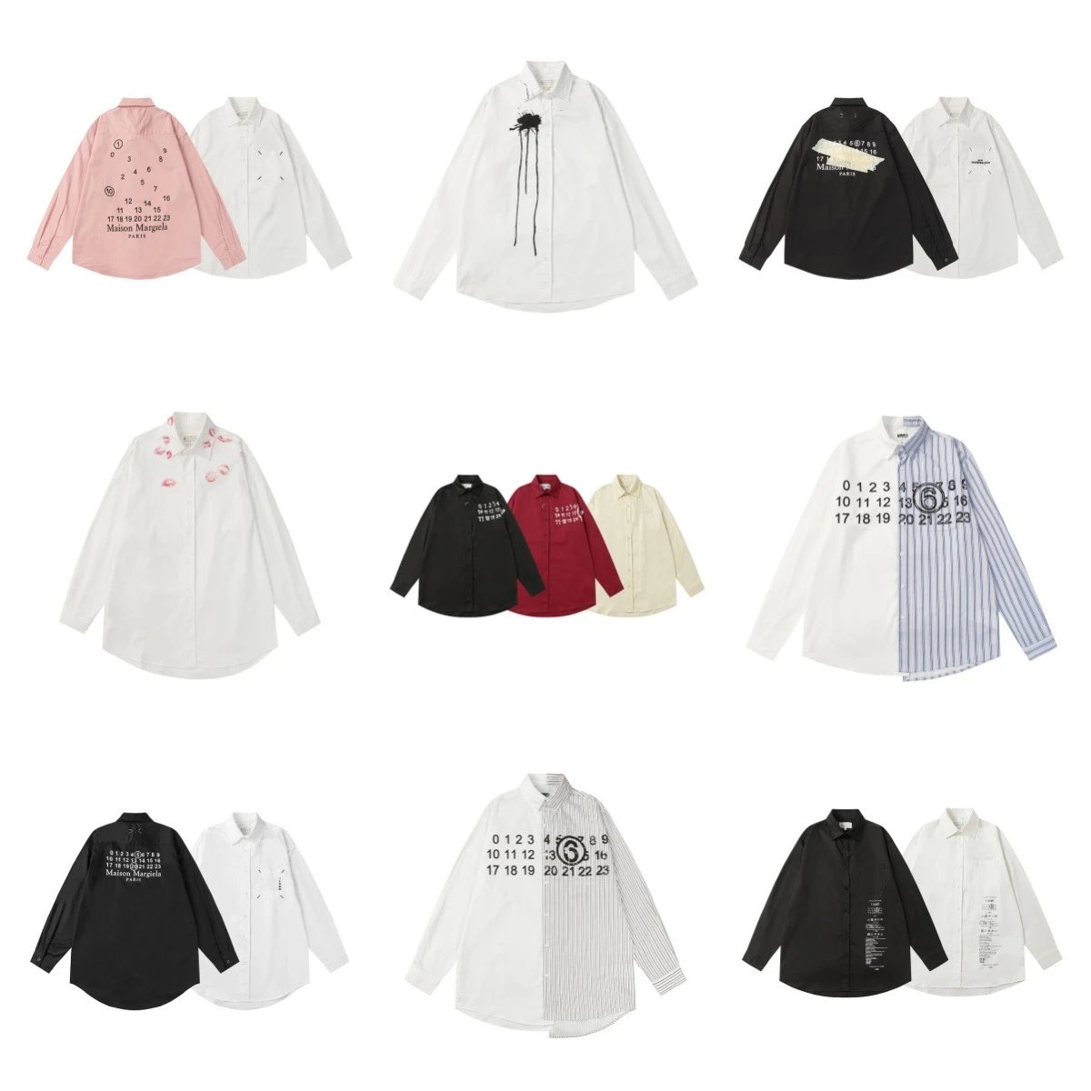 Maison Margiela Oversized Printed Shirt for Men and Women
