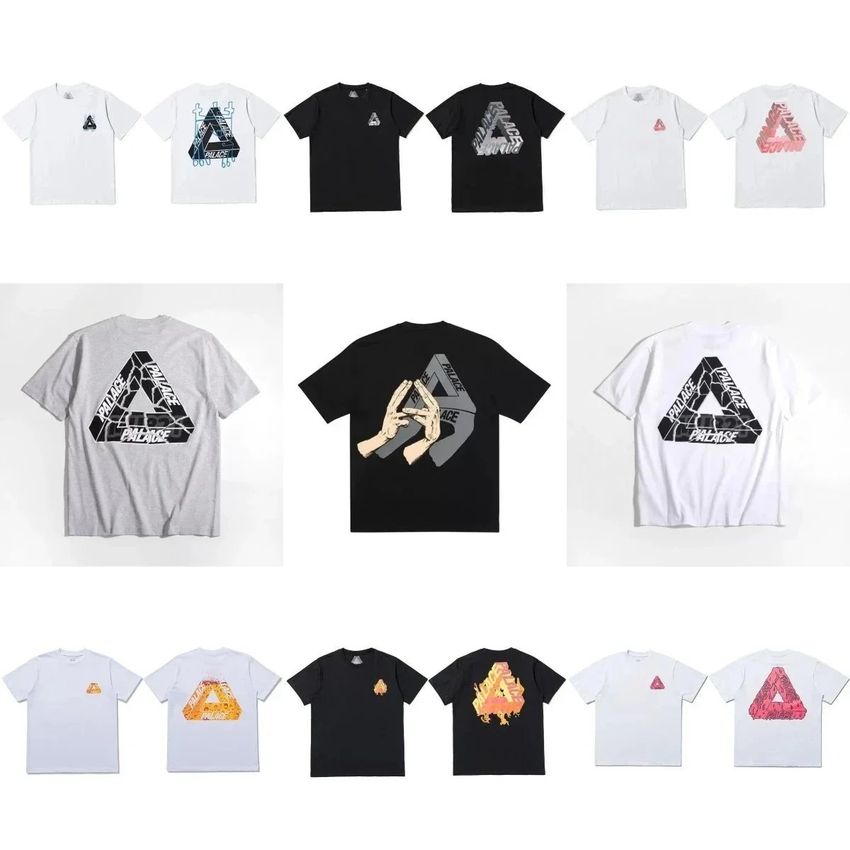Palace Skateboards T-Shirts Collection - Triangular Logo Designs