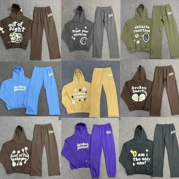 Cozy Hoodie and Pants Set for Men Women - Cosmic Design Sweatshirt Outfit