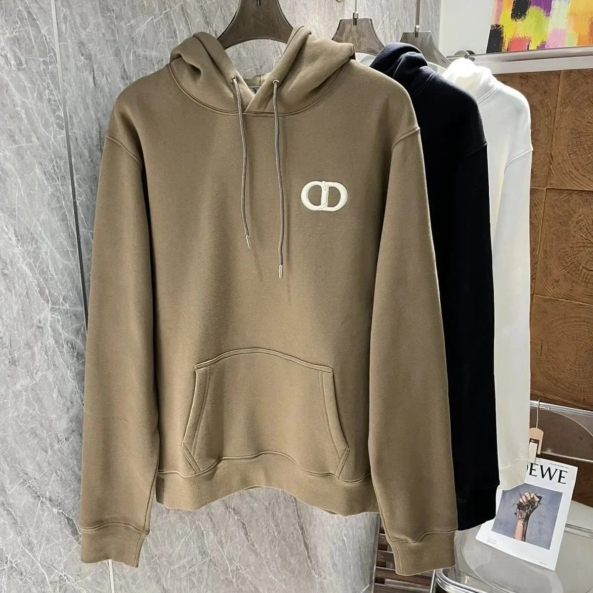 Dior CD Logo Hoodie Men's Fashion Sweatshirt