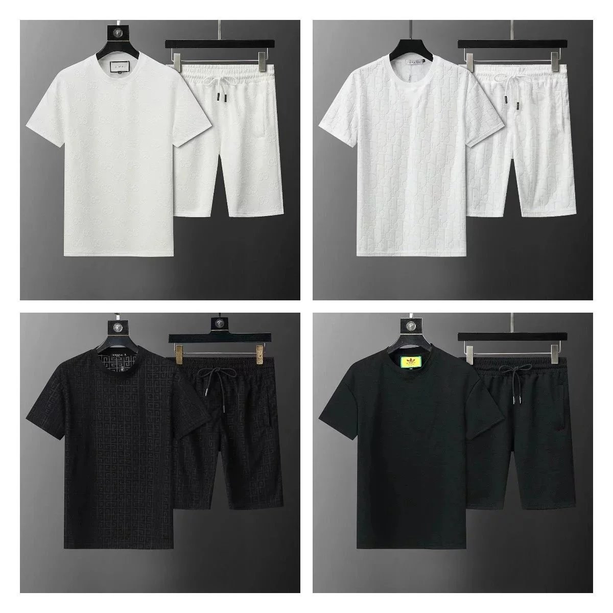 Men's Casual Short Sleeve T-Shirt and Shorts Set