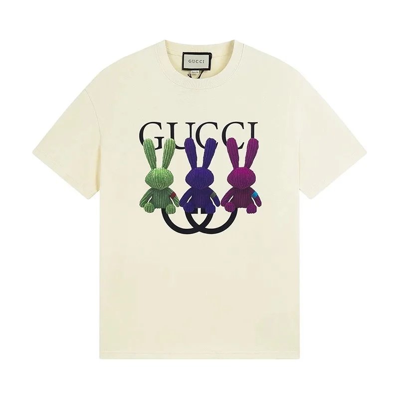 Gucci Rabbit Embroidered T-Shirt for Men