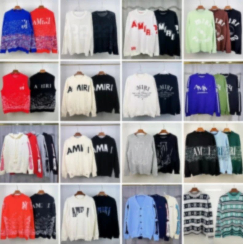 AMIRI Logo Print Sweaters for Men and Women