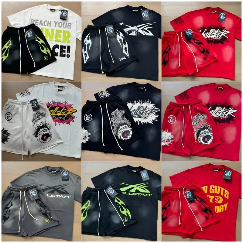 Allstar Skateboarding T-Shirts and Shorts Set for Men and Women