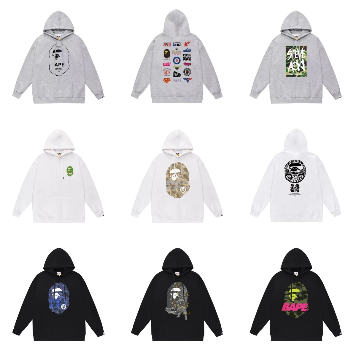 BAPE Hoodies Streetwear Fashion Sweatshirts
