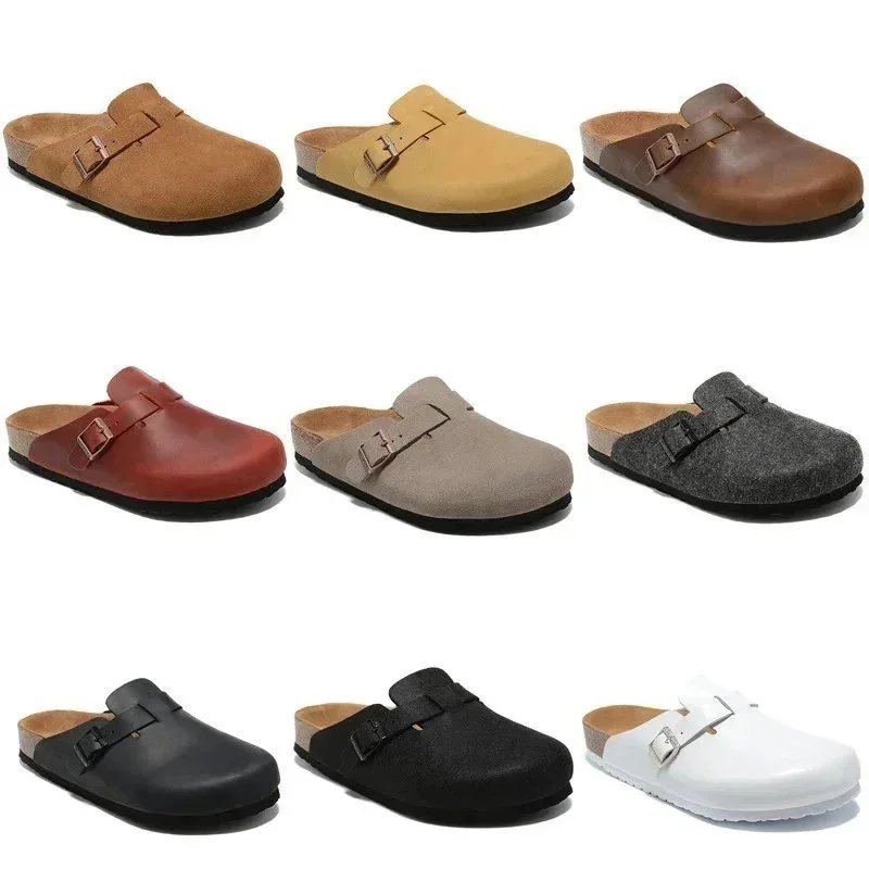 Comfortable Leather Clogs for Men and Women - Classic Slip-On Shoes