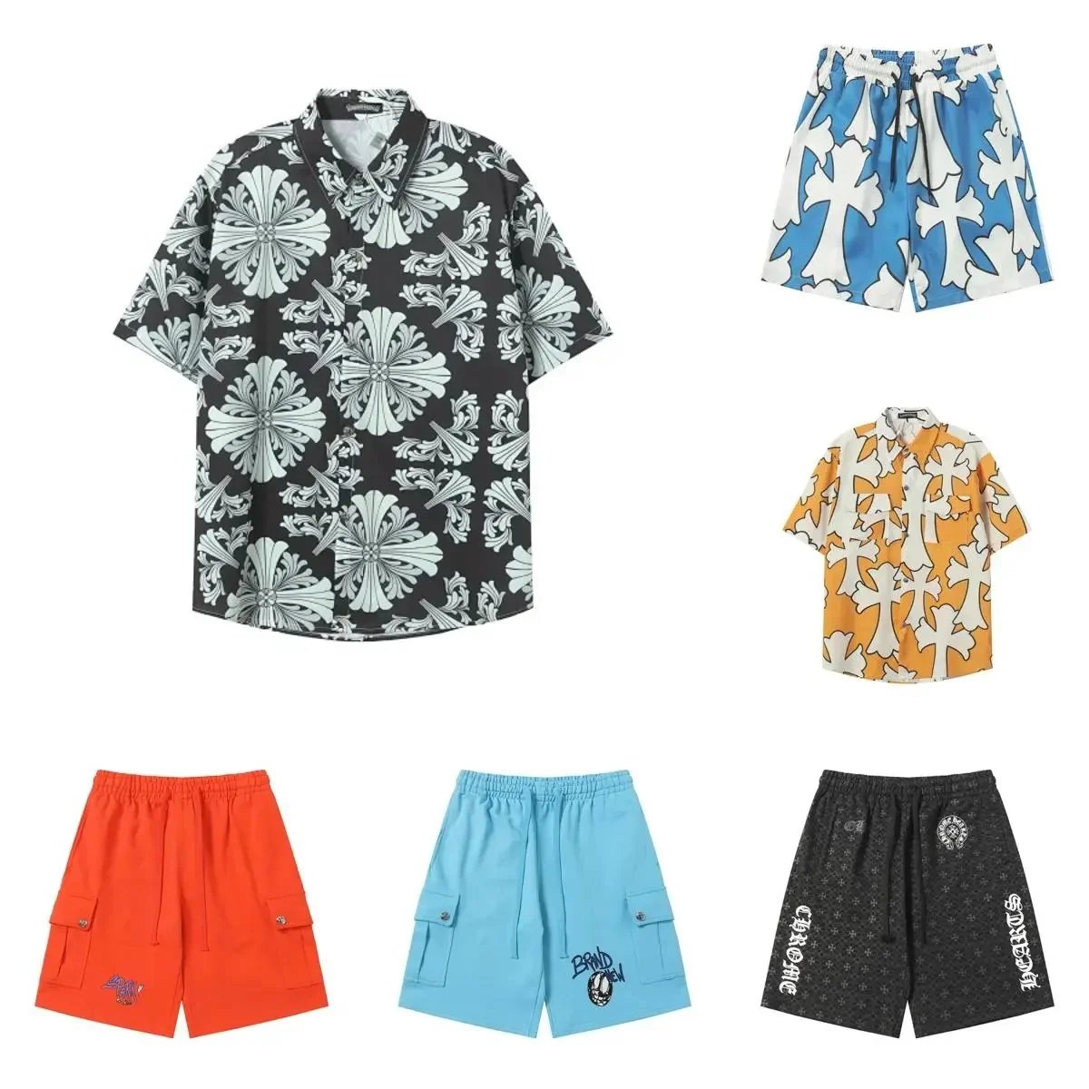 Carhartt Hawaiian Shirt and Shorts Set for Men