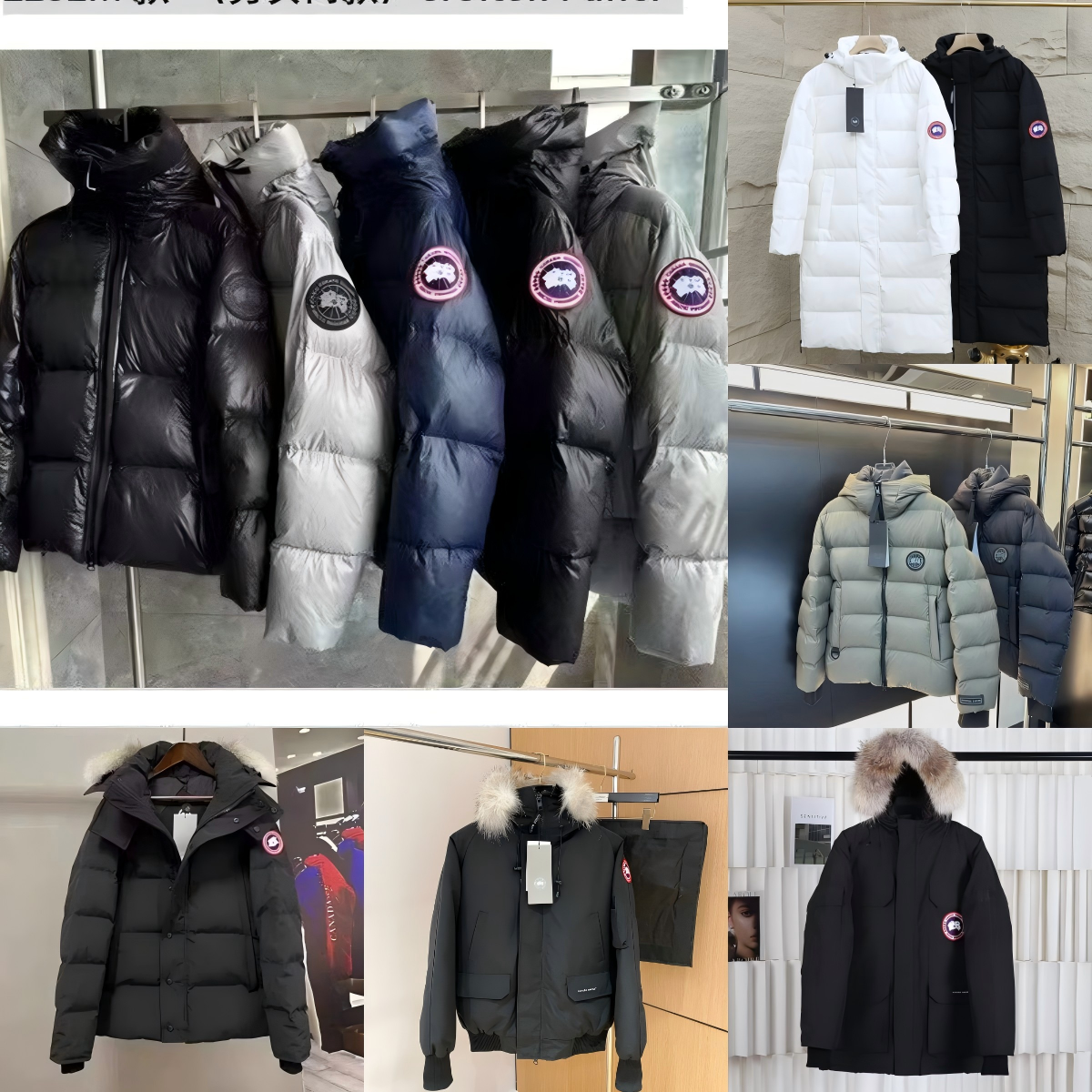 Canada Goose Down Jacket Winter Warm Parka Hooded Coat Men Women