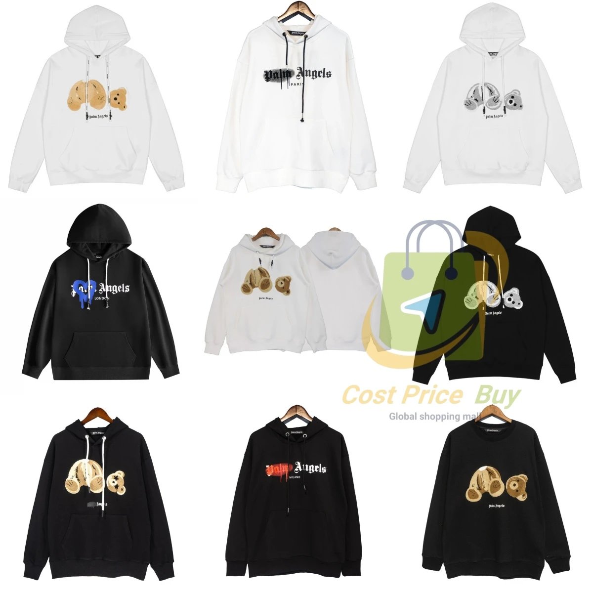 Palm Angels Hoodie Sweatshirt Men Women Streetwear Fashion Logo Print