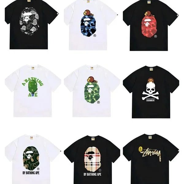 A Bathing Ape BAPE Camo T-Shirt Men's Streetwear Tee