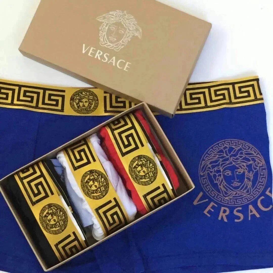 Versace Classic Medusa Logo Scarf Set in Gift Box