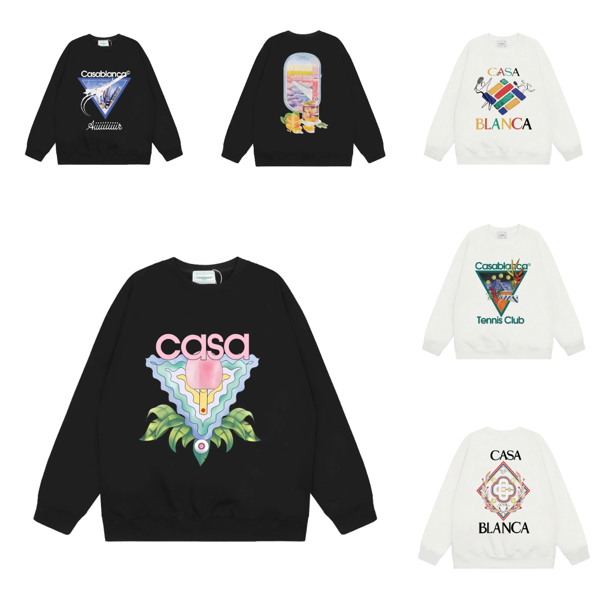 Casablanca Sweatshirt Collection - Vintage Inspired Streetwear
