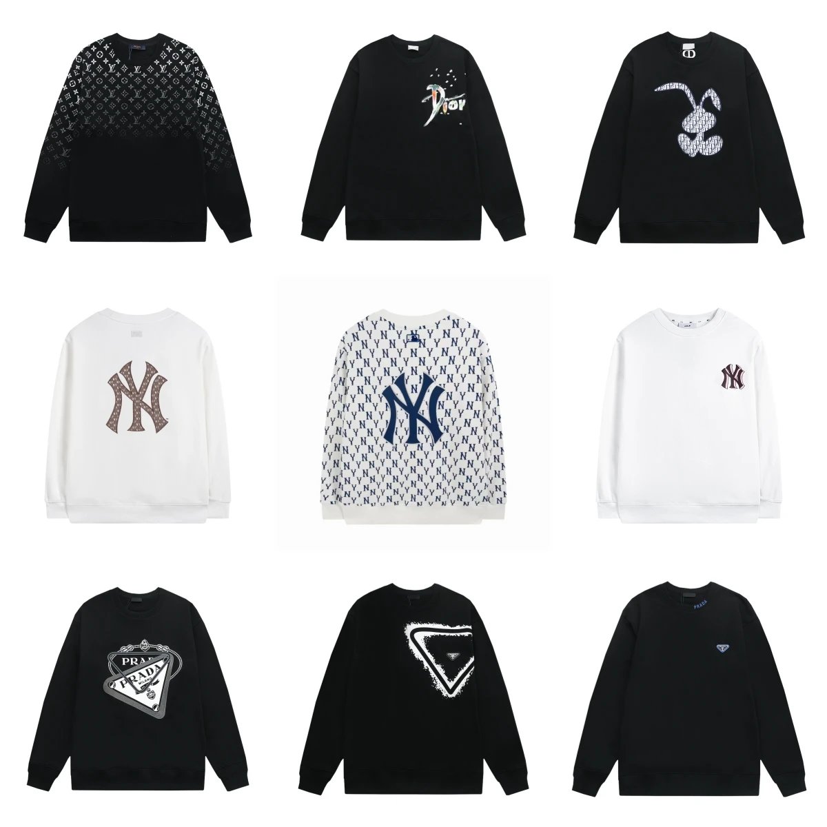 Luxury Brand Collaborative Sweatshirts for Men and Women