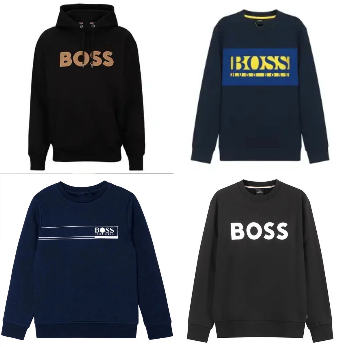 BOSS Logo Hoodie and Sweatshirt Collection for Men