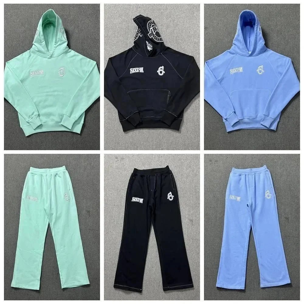 SIXPEM Hoodie and Pants Set - Comfortable Sweatshirt & Joggers for Men Women