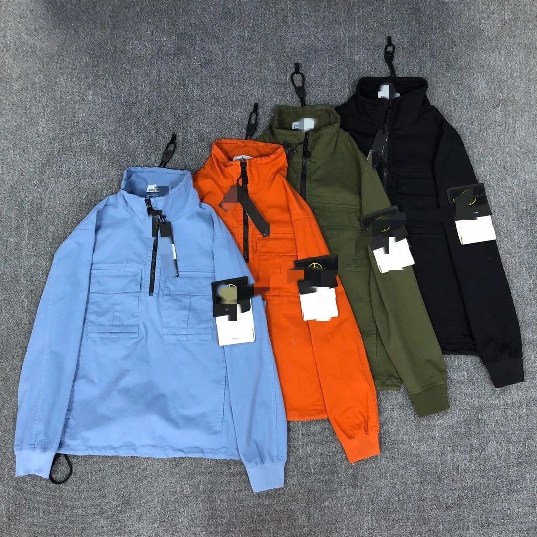 Men's Half-Zip Hooded Jacket in Multiple Colors