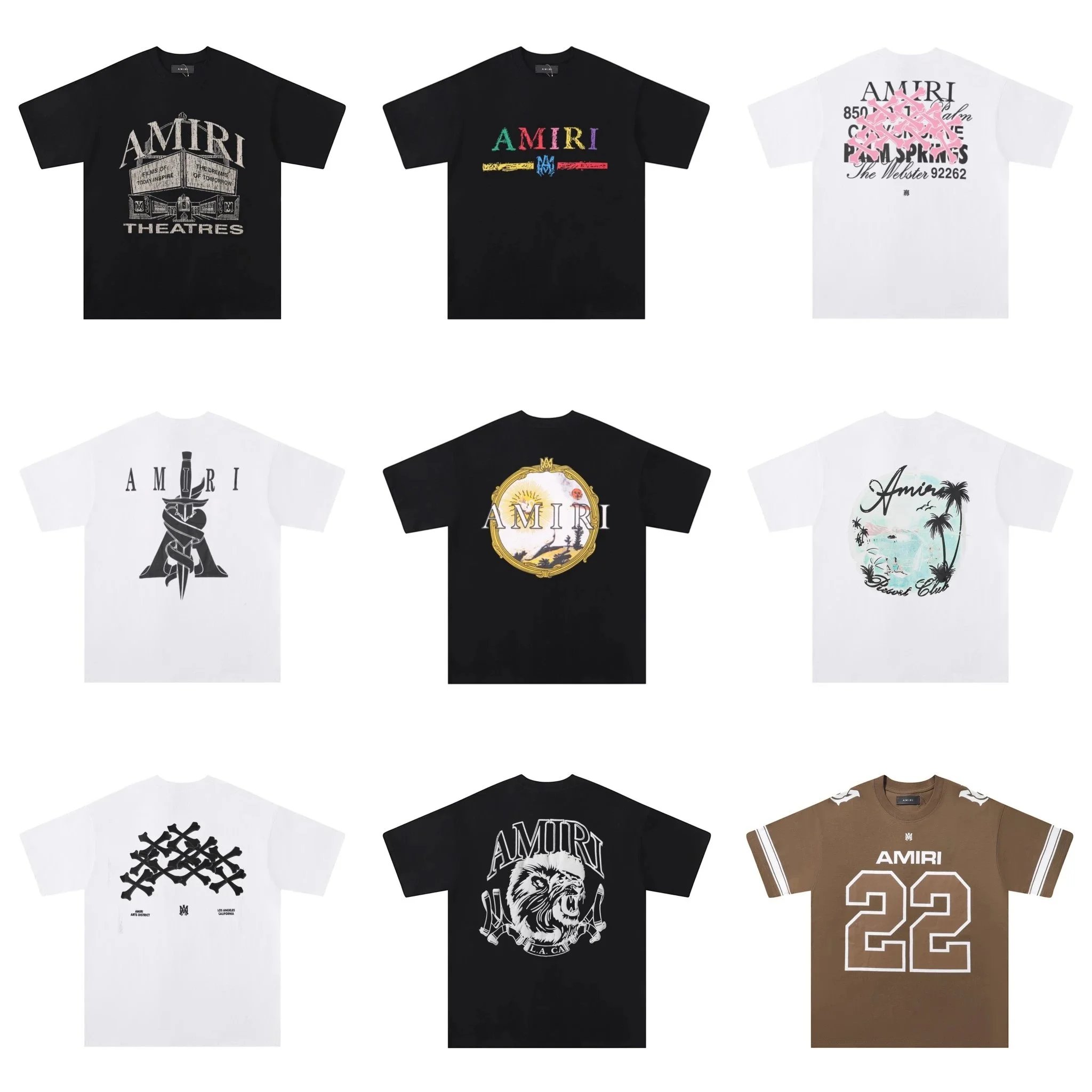 AMIRI T-Shirts Collection - Premium Streetwear Tees