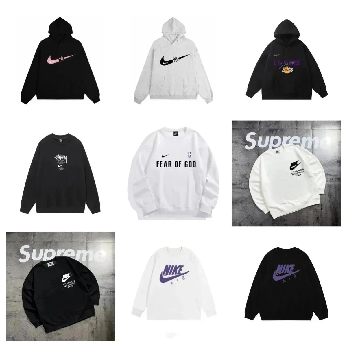 Nike x Supreme Hoodies and Sweatshirts Collection