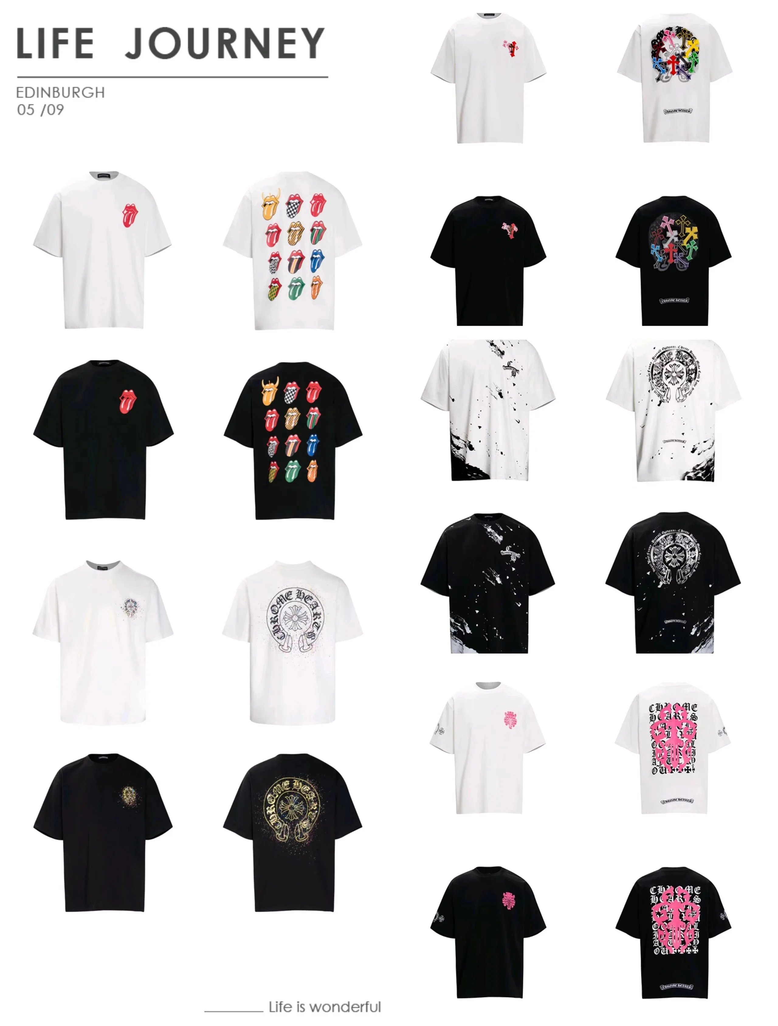 Chrome Hearts x Rolling Stones T-Shirts Collection
