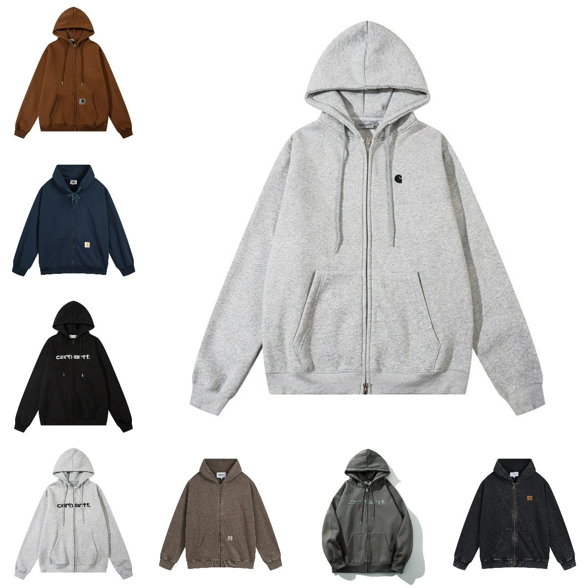 Carhartt Zip-Up Hoodie Men's Casual Sweatshirt