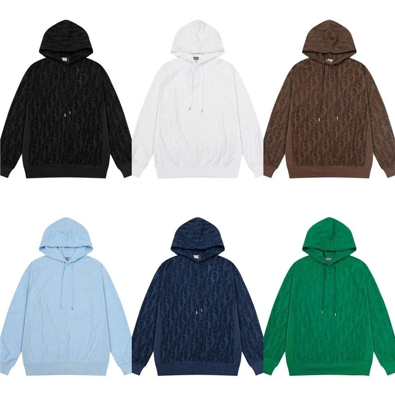 Dior Oblique Logo Hoodie Sweatshirt Men's Fashion Streetwear