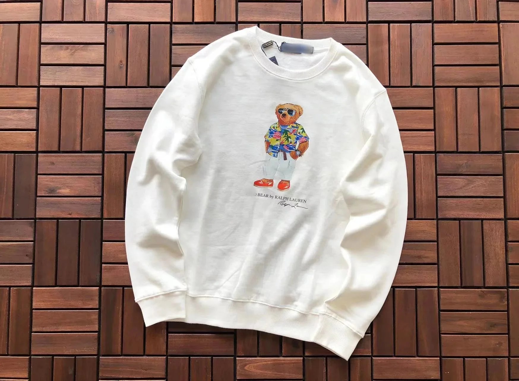 Polo Bear by Ralph Lauren White Crewneck Sweatshirt