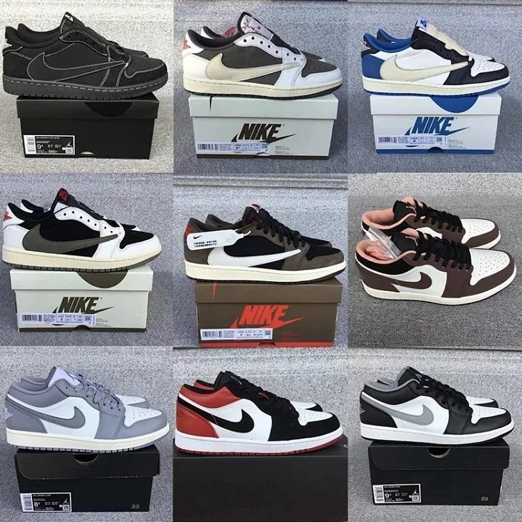 Nike Air Jordan 1 Low Sneakers Men's Fashion Basketball Shoes