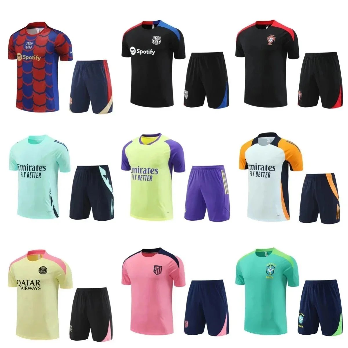 Official Football Kits for Men - Soccer Jersey and Shorts Sets