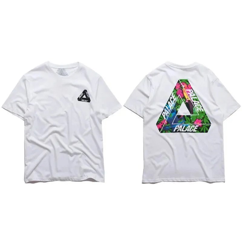 Palace White T-Shirt with Tropical Triangle Print