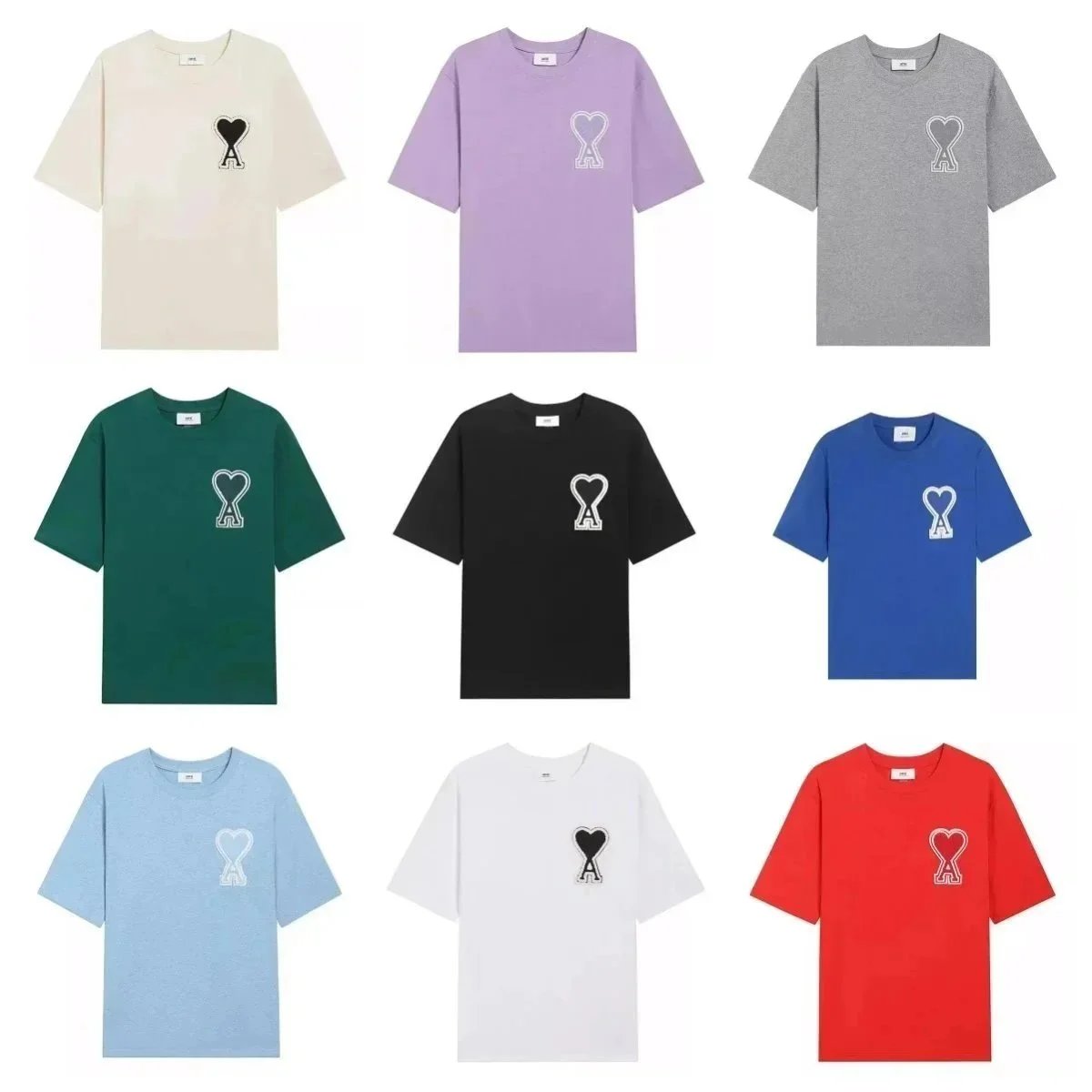 BAPE Heart Logo T-Shirt Unisex Streetwear Tee