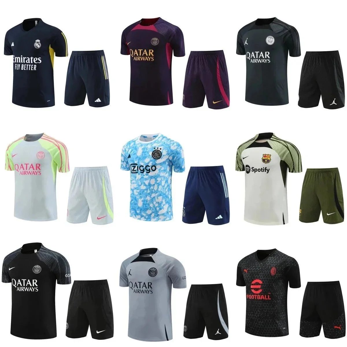 Official Football Kits for Top Clubs 2023-2024 Season