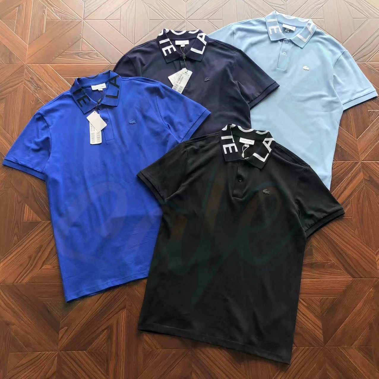 Lacoste Men's Polo Shirt with Logo Collar