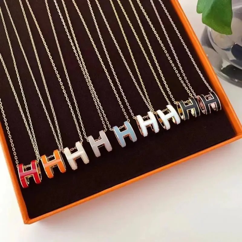 H Letter Pendant Necklace Fashion Jewelry for Women