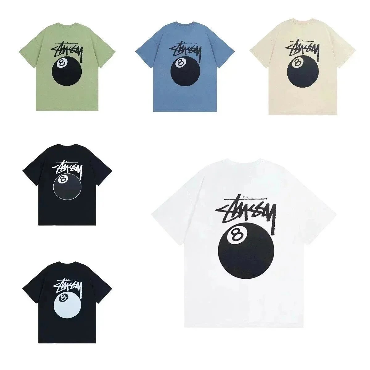 Stussy 8 Ball T-Shirt Classic Streetwear Design