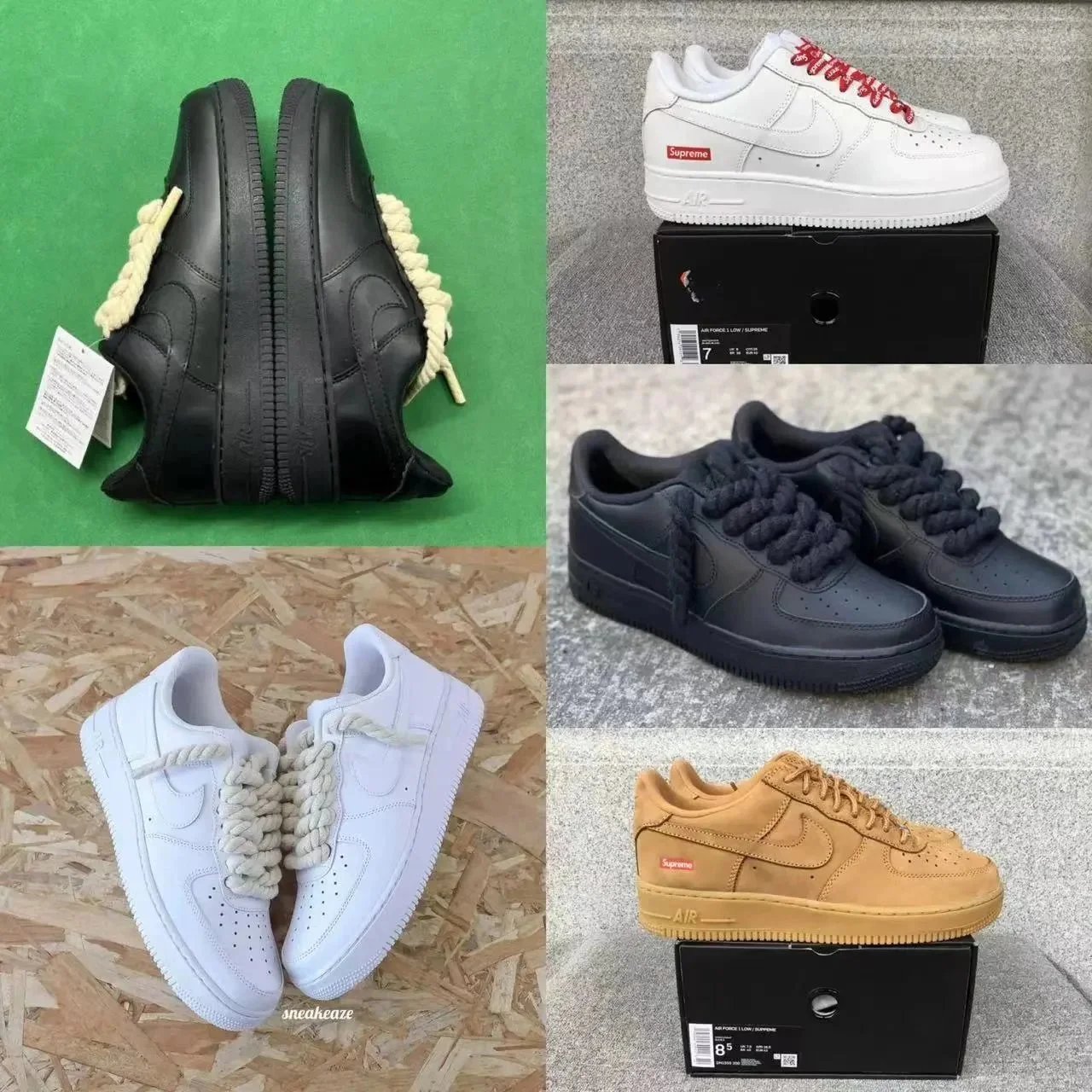 Nike Air Force 1 Low Supreme Collaboration Sneakers