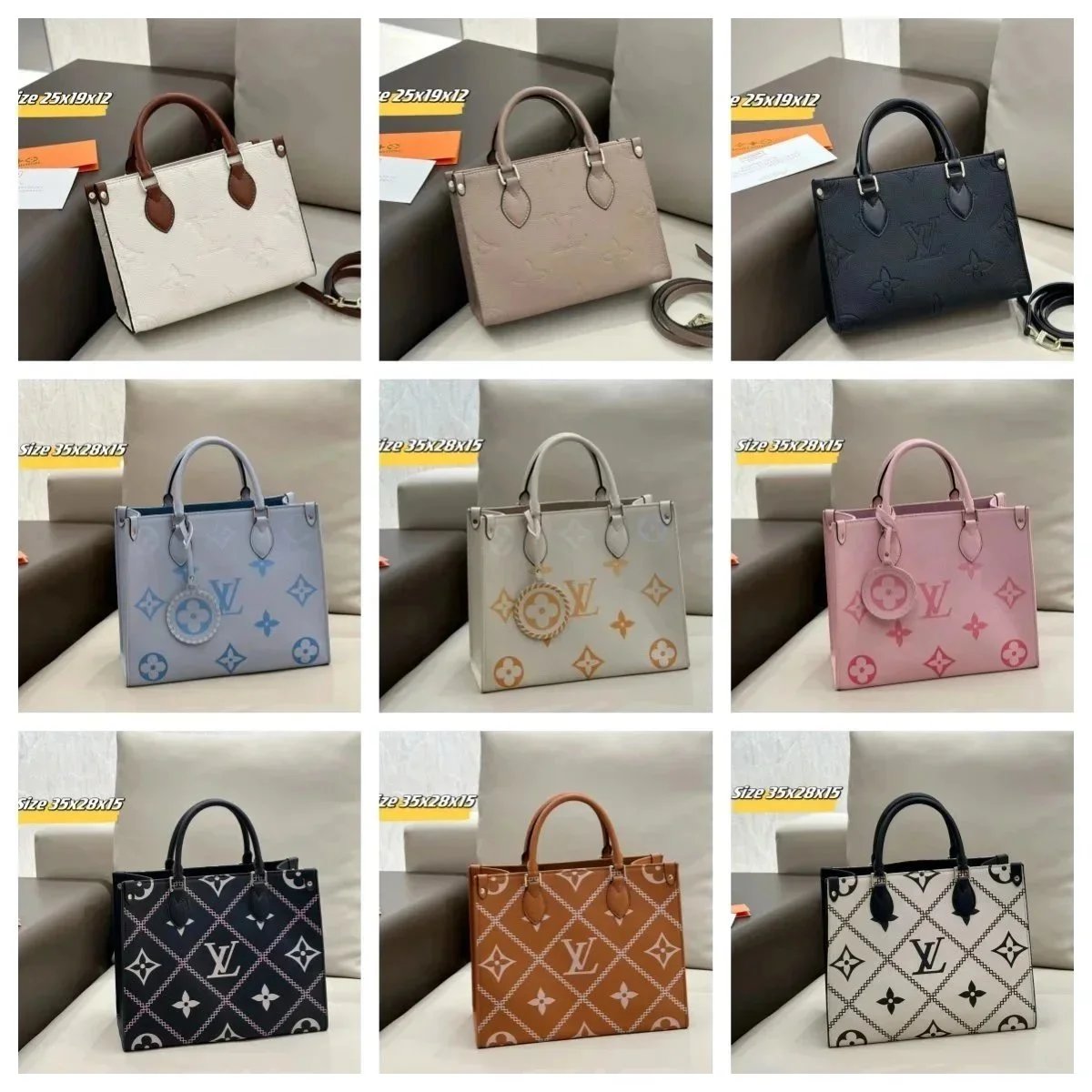Louis Vuitton Monogram Canvas Tote Bag Women Fashion Handbag
