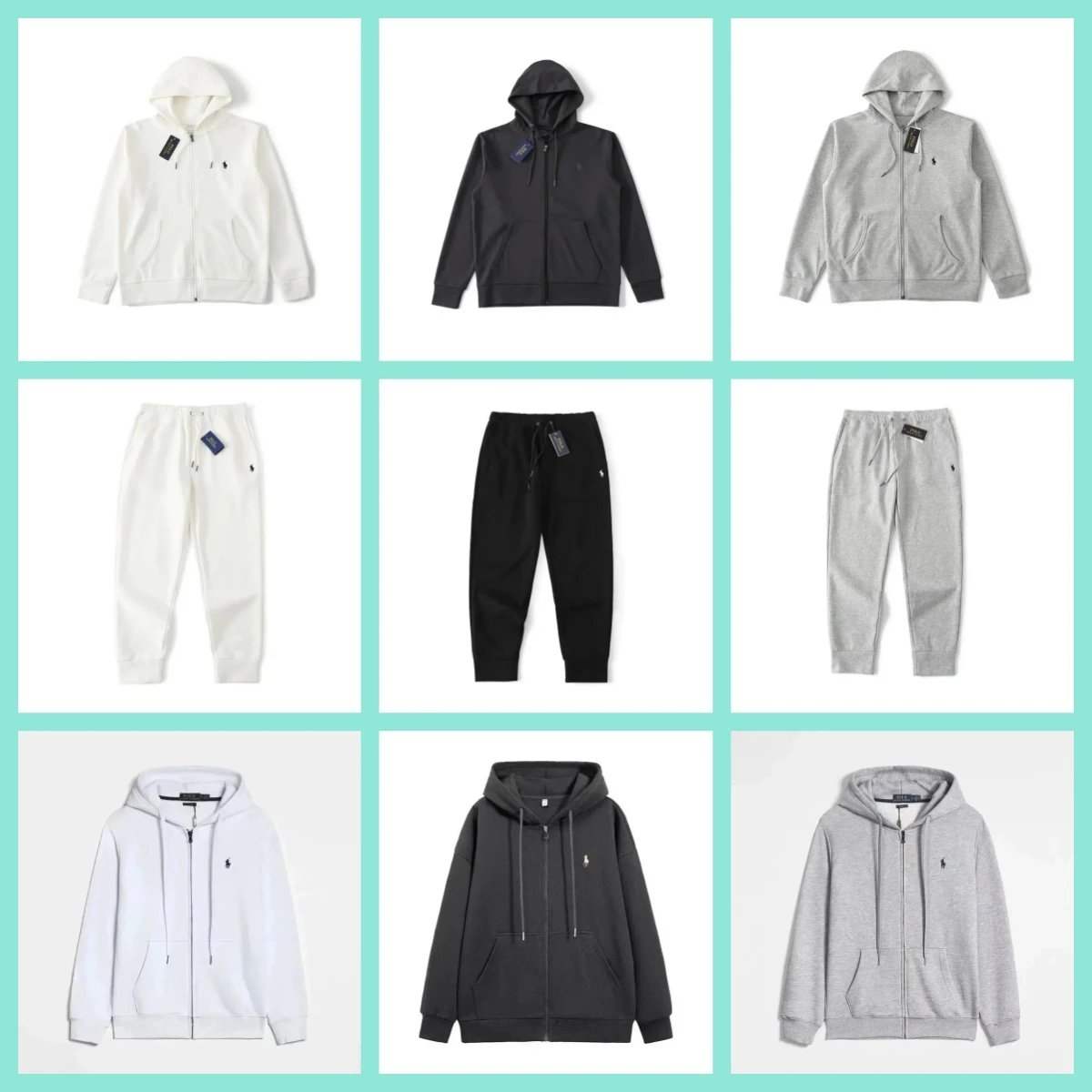 Polo Ralph Lauren Full Zip Hoodie & Sweatpants Set - Men's Casual Wear