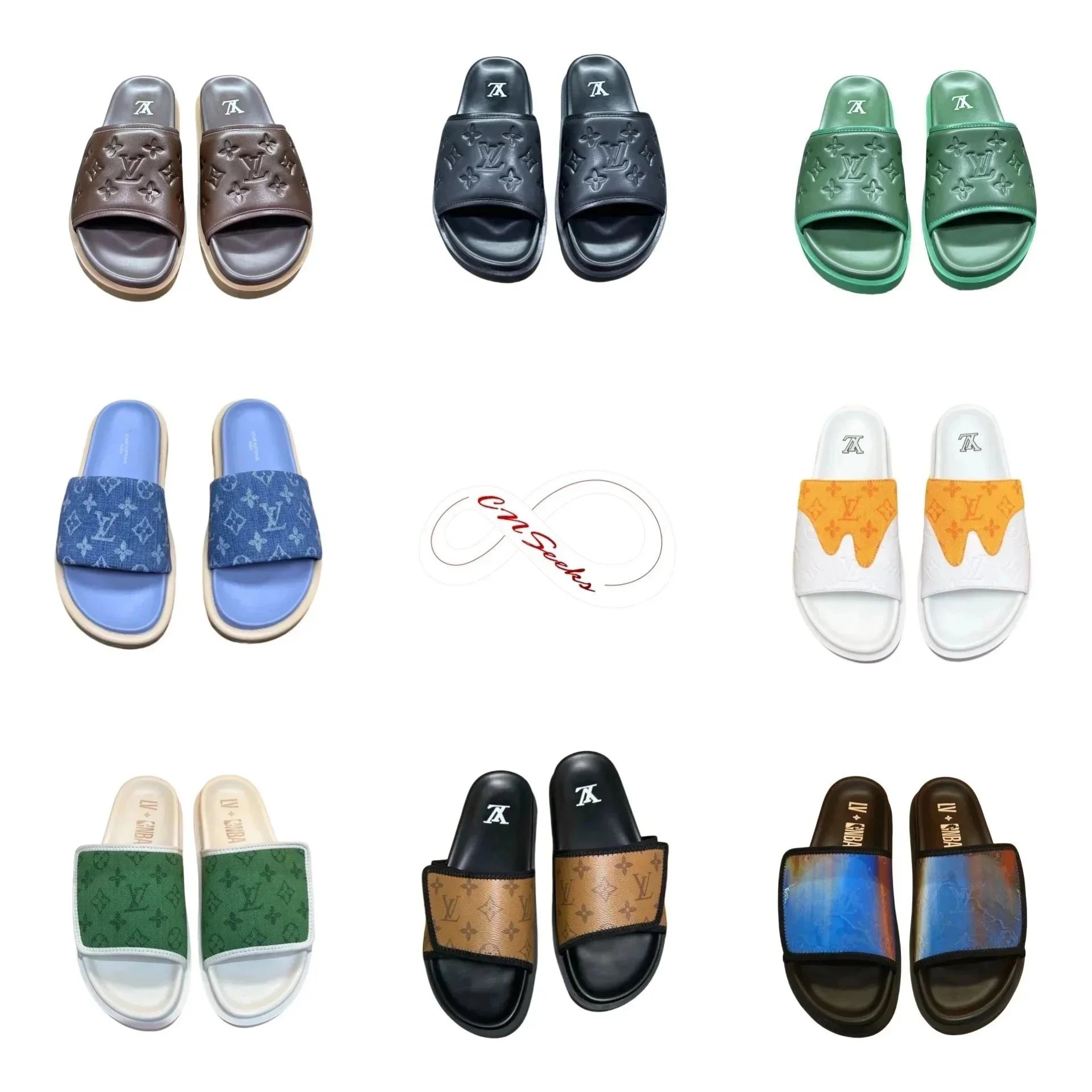 Louis Vuitton x ATMOS Collaboration Slide Sandals